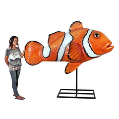 Design Toscano Great Barrier Reef Oversized Clownfish Display Mount Trophy Sculpture NE130054