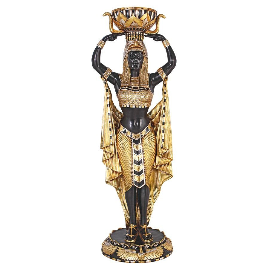Design Toscano Cleopatra's Egyptian Nubian Maiden with Urn: Grande-Scale Statue NE75343
