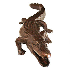Design Toscano Prowling Alligator Cast Bronze Garden Statue AS21592
