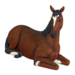 Design Toscano Resting Life-Size Quarter Horse Filly Statue NE120059