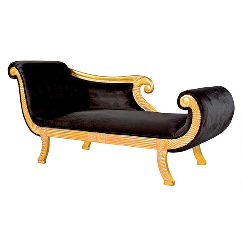 Design Toscano Cleopatra Neoclassical Chaise AF1602
