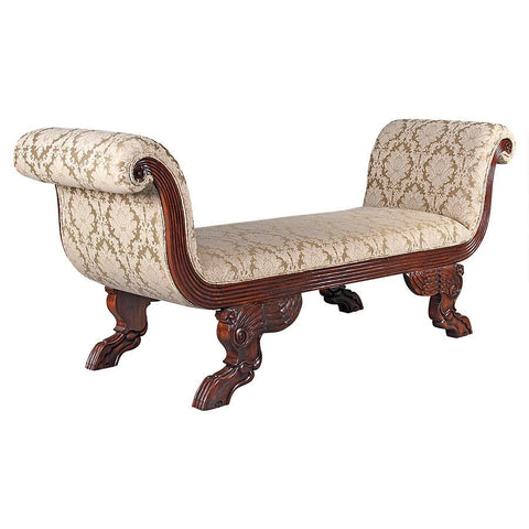Design Toscano The Veronique Double Rolled-Arm Chaise AF1607