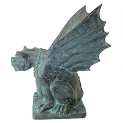 Design Toscano Winged Gargoyle of Naples Bronze Garden Statue PK2313