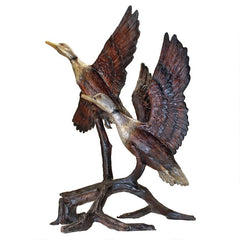 Design Toscano Steep Climbing Ducks Cast Bronze Garden Statue KW50547