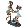 Image of Design Toscano Dancing Splash Girls Cast Bronze Garden Statue KW29368