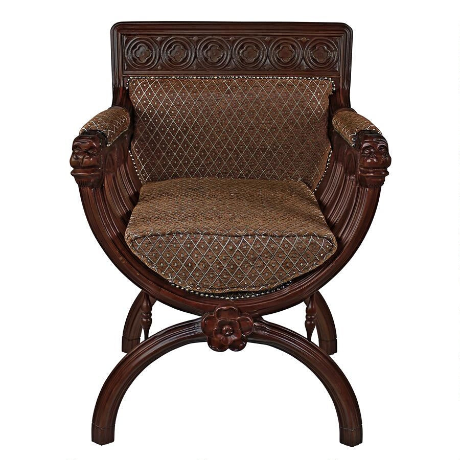 Design Toscano San Lorenzo Renaissance Cross-Frame Chair KS6069