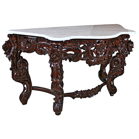 Design Toscano Hapsburg Marble Topped Console Table GR325