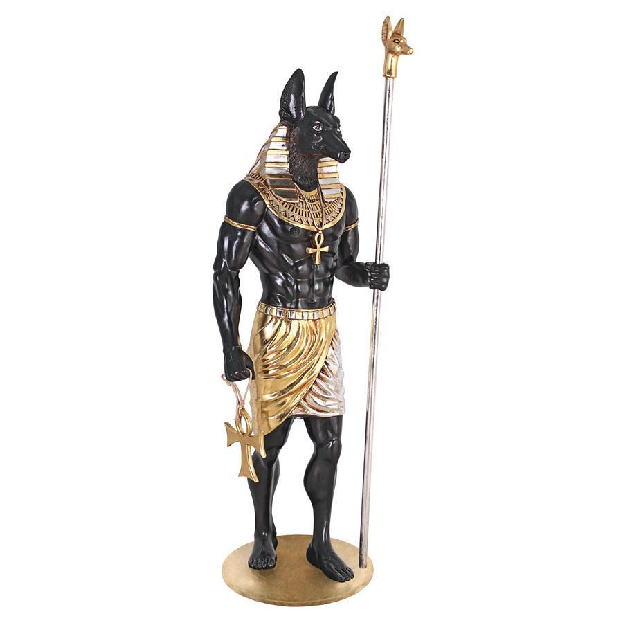Design Toscano The Egyptian Grand Ruler Collection: Life-Size Anubis Statue NE232672