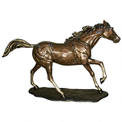 Design Toscano Galloping Steed, Horse Cast Bronze Garden Statue KW76423