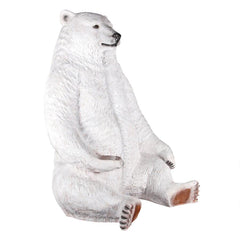 Design Toscano Sitting Pretty Oversized Polar Bear Statue with Paw Seat NE130086