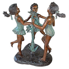 Design Toscano Fun in the Sun Girls Cast Bronze Garden Statue KW29440