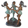 Image of Design Toscano Fun in the Sun Girls Cast Bronze Garden Statue KW29440