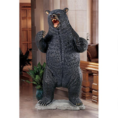 Design Toscano Growling Black Bear Life-Size Statue NE867203