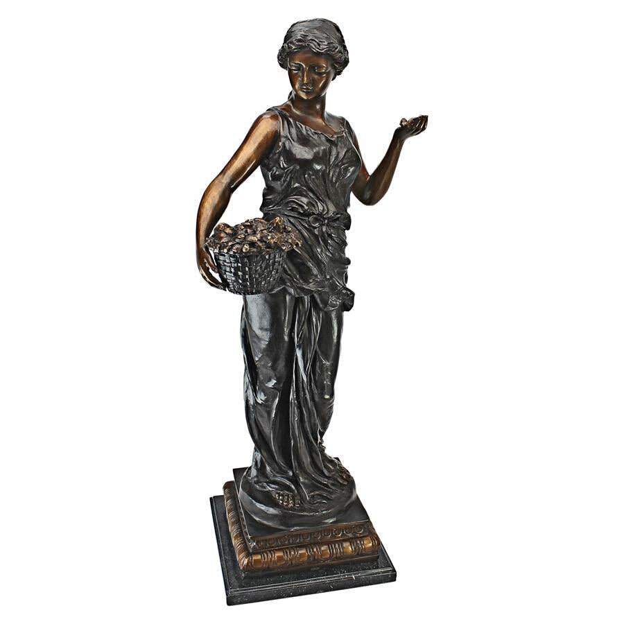 Design Toscano Goddess of Nature Cast Bronze Garden Statue KW94470