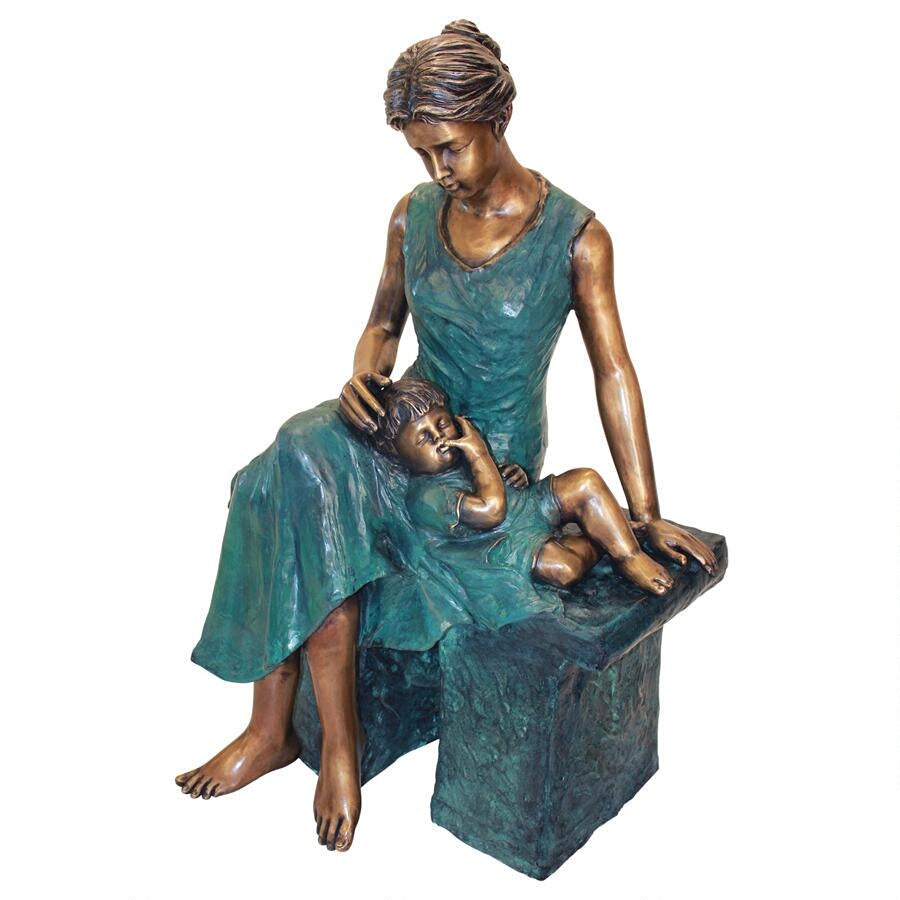 Design Toscano Mother's Moment Cast Bronze Garden Statue PB1044