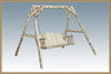 Image of Montana Woodworks Log Lawn Swing MWLS