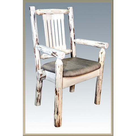 Montana Woodworks Log Captains Chair MWCASCN