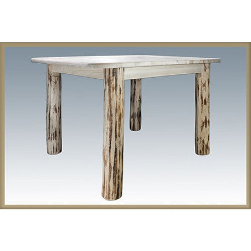 Montana Woodworks Log 4 Post Dining Table with Leaves MWDT4PL
