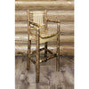 Image of Montana Woodworks Glacier Country Captains Barstool MWGCBSWCAS