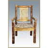 Image of Montana Woodworks Glacier Country Log Captain's Chair MWGCCASCN