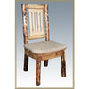 Image of Montana Woodworks Glacier Country Log Dining Chair MWGCKSCN