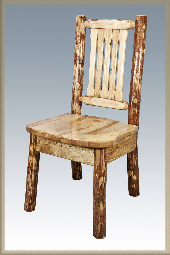 Montana Woodworks Glacier Country Log Dining Chair MWGCKSCN