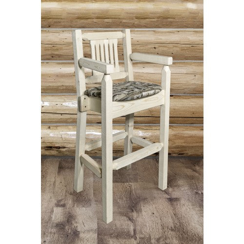 Montana Woodworks Homestead Captains Barstool With Back MWHCBSWCAS