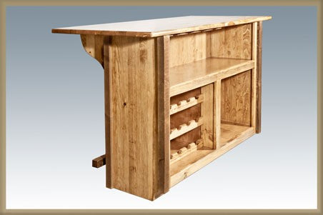 Montana Woodworks Homestead Deluxe Bar with Foot Rail MWHCBWRDSL
