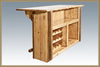 Image of Montana Woodworks Homestead Deluxe Bar with Foot Rail MWHCBWRDSL