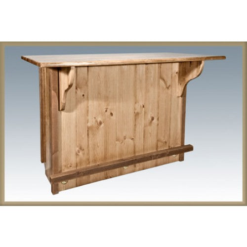 Montana Woodworks Homestead Deluxe Bar with Foot Rail MWHCBWRDSL