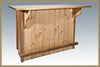 Image of Montana Woodworks Homestead Bar with Foot Rail MWHCBWRSL