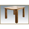 Image of Montana Woodworks Homestead 4 Post Dining Table w Leaves MWHCDT4PLSL