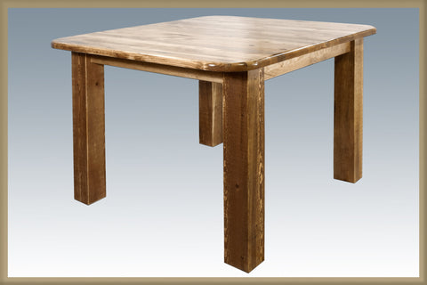 Montana Woodworks Homestead Square 4 Post Dining Table MWHCDT4PSSL
