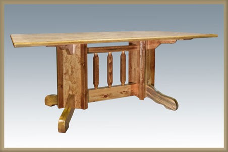Montana Woodworks Homestead Double Pedestal Dining Table MWHCDPTNSL