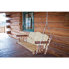 Image of Montana Woodworks Glacier Country Log Porch Swing MWGCLSC