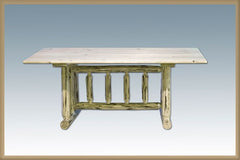 Montana Woodworks Log Trestle Dining Table MWDT
